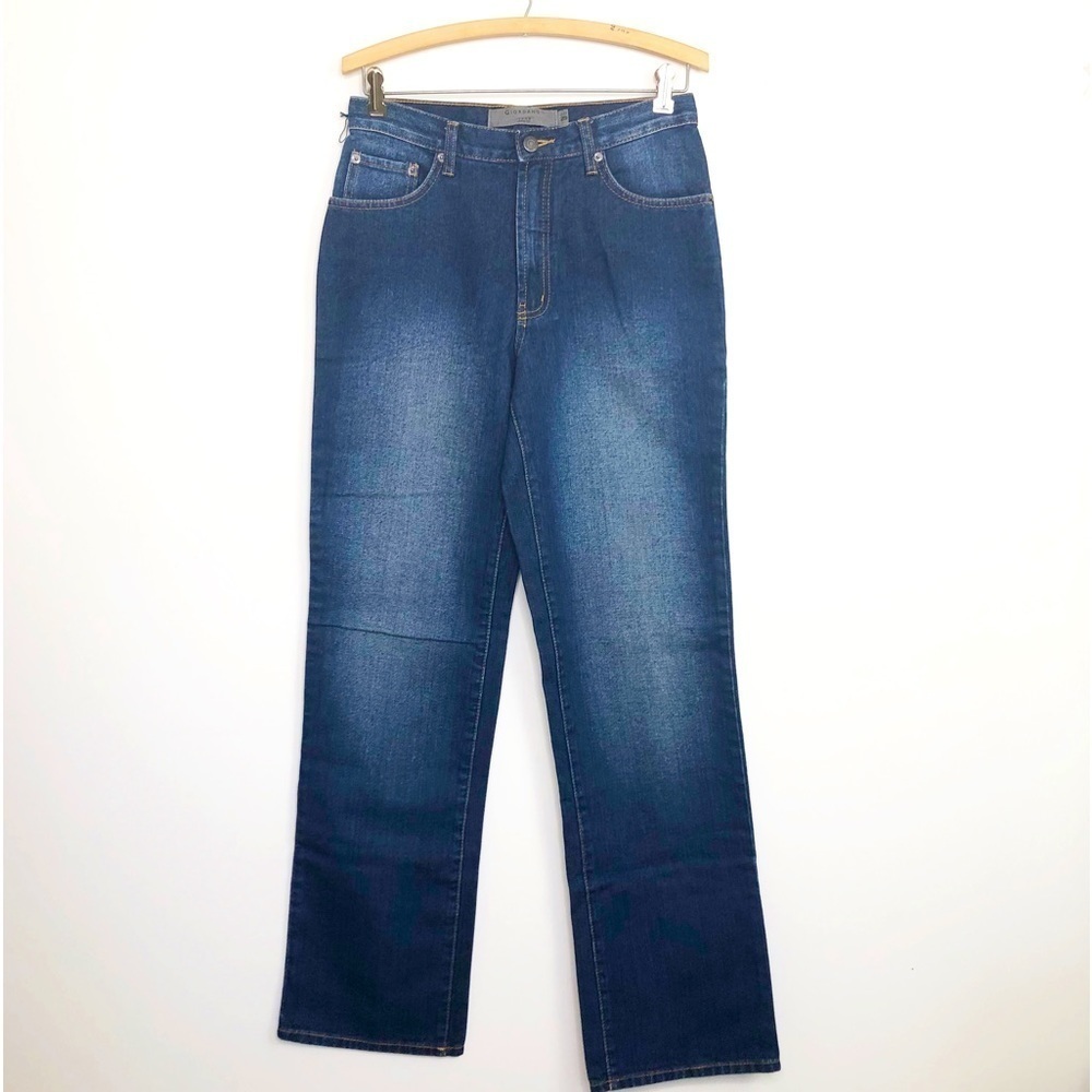 Giordano size 29 dark wash high rise boot cut jeans